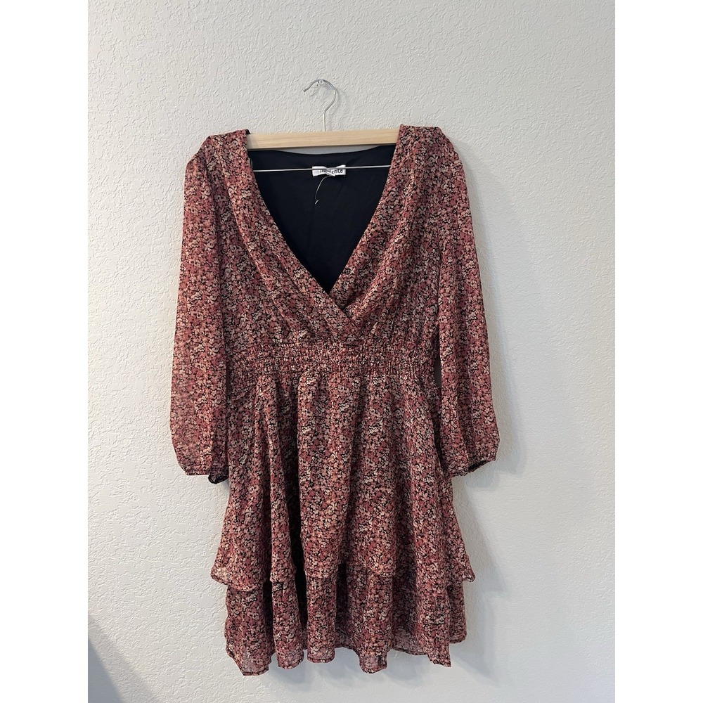 Mimi Chica women's long sleeve floral mini dress‎